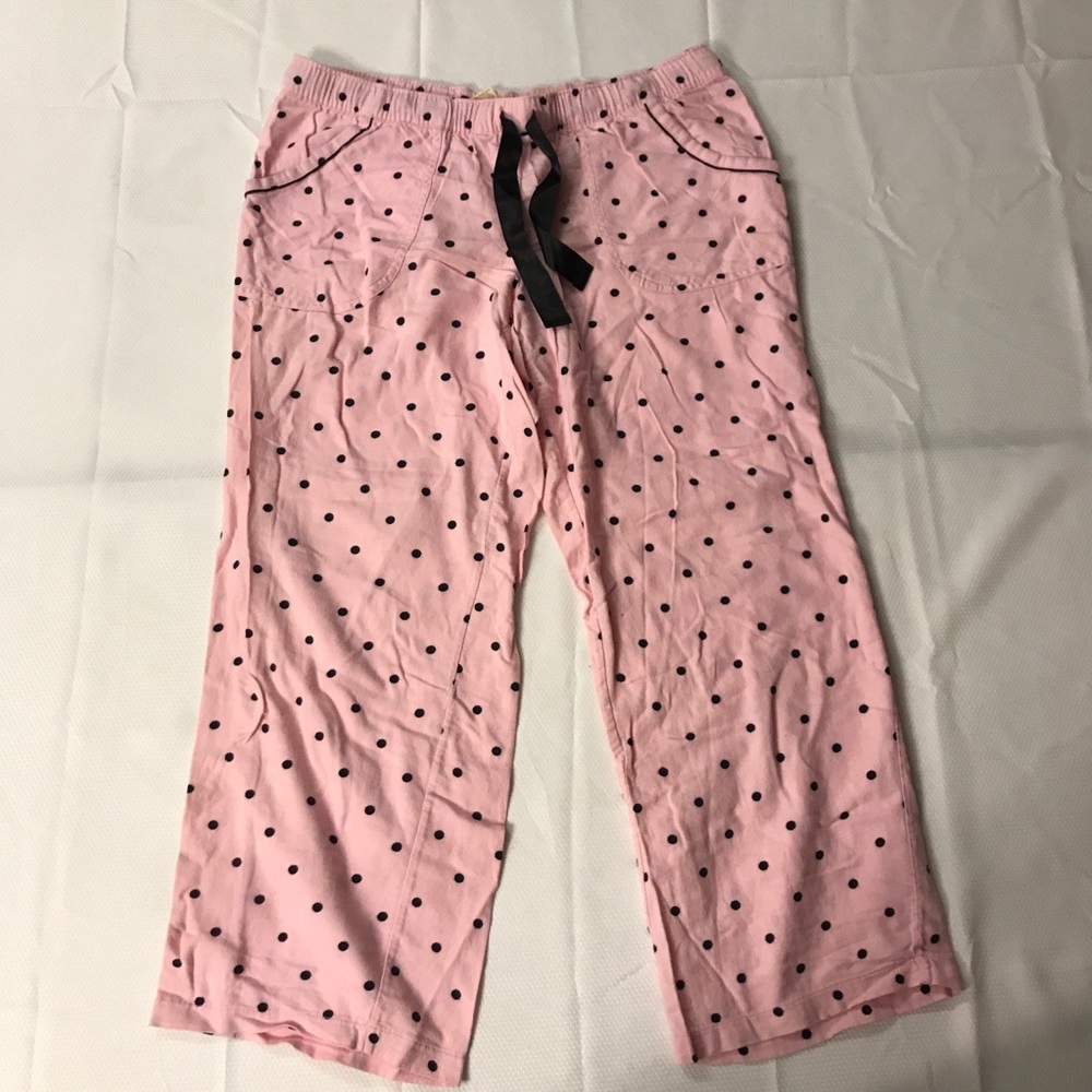 Pink Polka Dot Pajama Pants